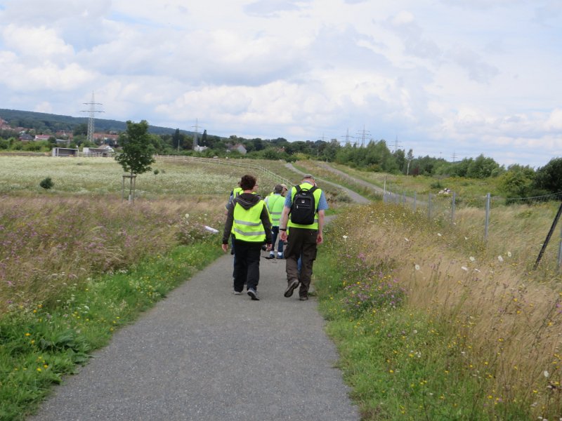 Auf dem Weg zur Braunkohlegrube